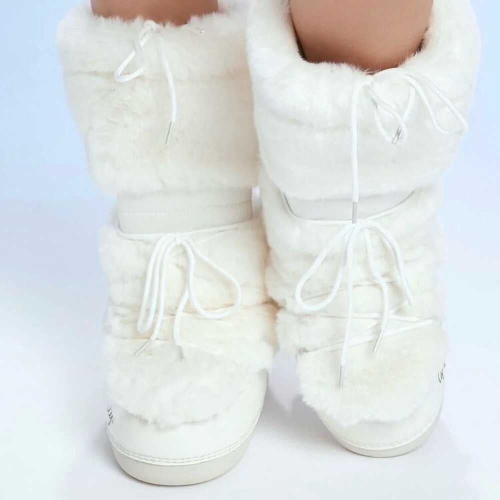 Forever 21 Hello Kitty Faux Fur Boots - Picture 3 of 5